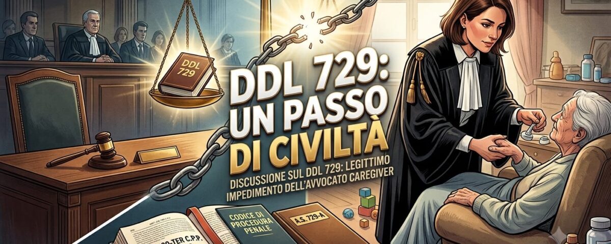 Legittimo impedimento per il Legale caregiver:una fondamentale scelta di civiltà giuridica